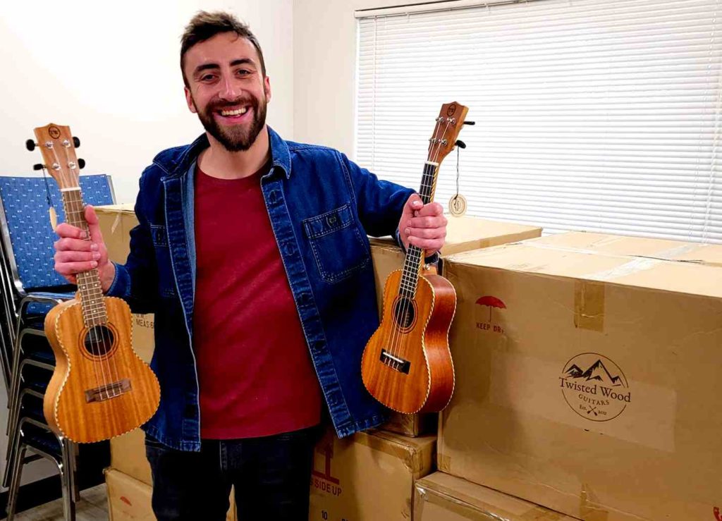 Twisted Wood Ukuleles Donated